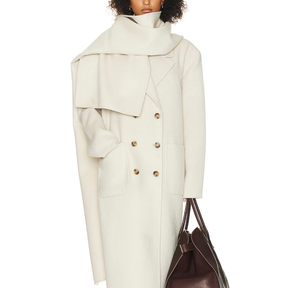 Elegant Cream Trench Coat